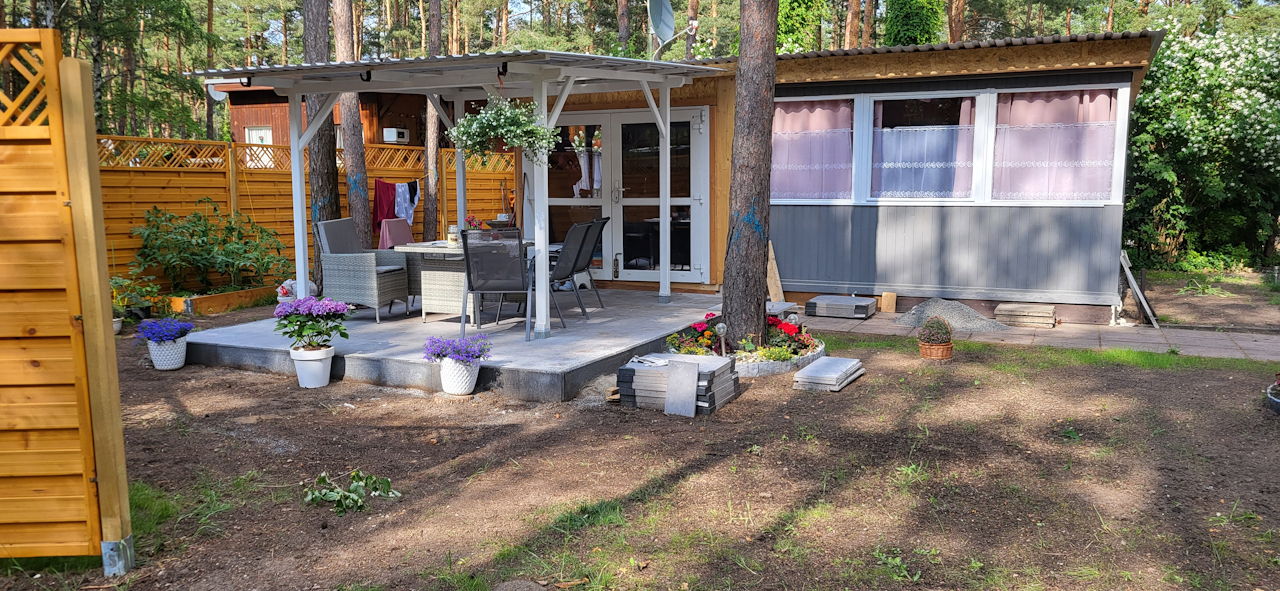 Dauercamper umbauter Wohnwagen